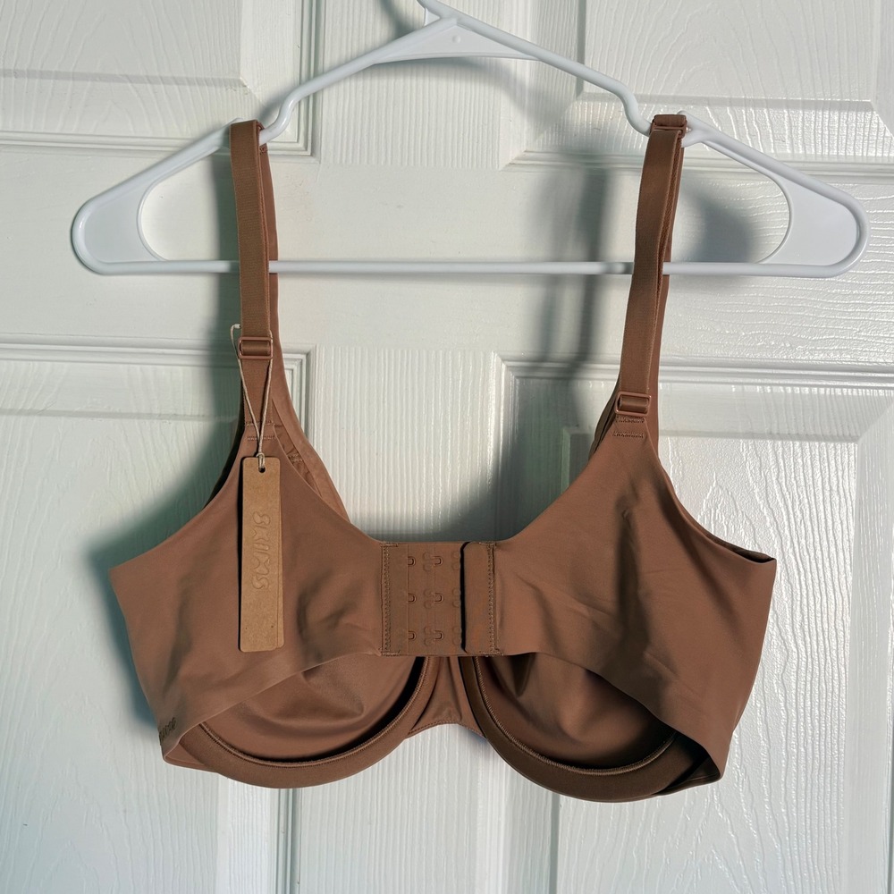 NEW SKIMS Unlined Minimizer Bra 34DD Sienna Smoothing Intimates FL-FUL-6416W - Picture 3 of 4